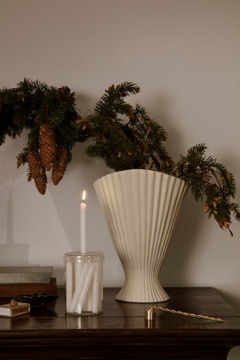 Fountain Vase - Off-White