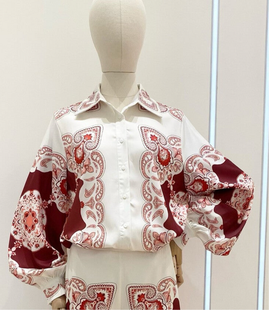 Bonnie Creme blouse