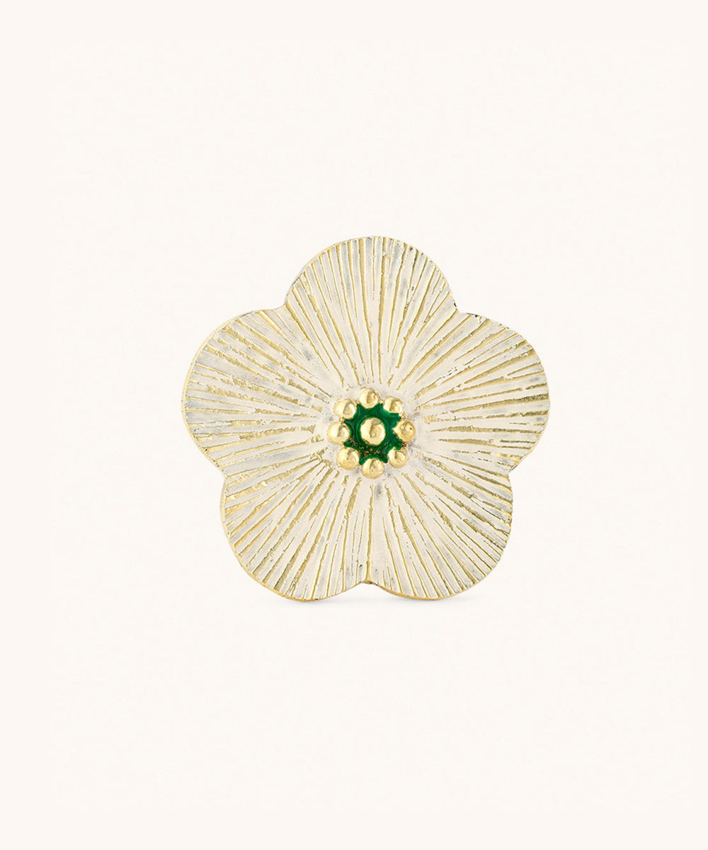 Faye flower smyckes fat White S