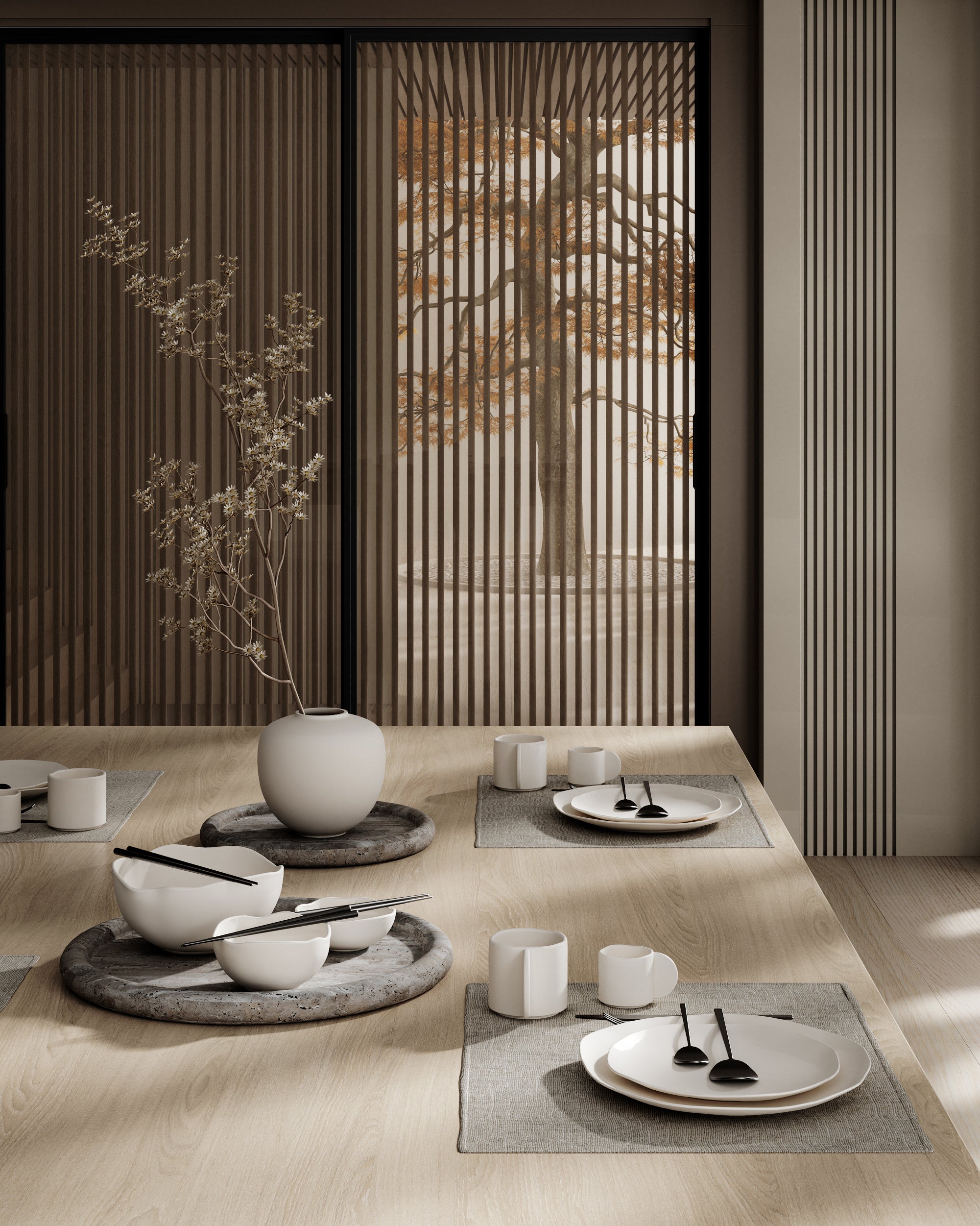 Native Lunch/Dessert Plate - Birch set of 2