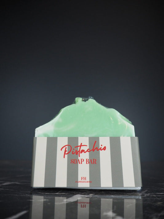 SEKLET Striped soap bar green pistachio