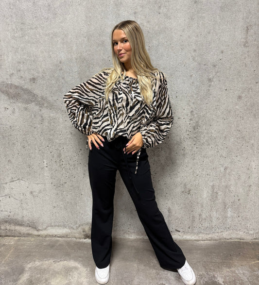 Bella Blouse Zebra