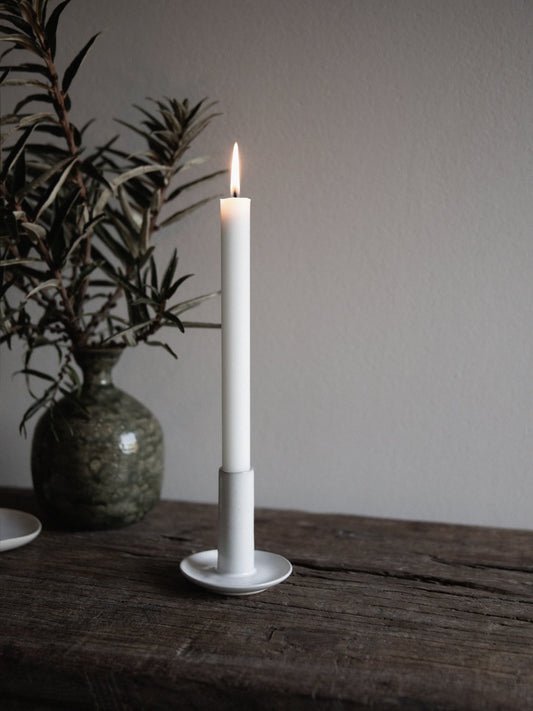 Stearinljus vit 28cm