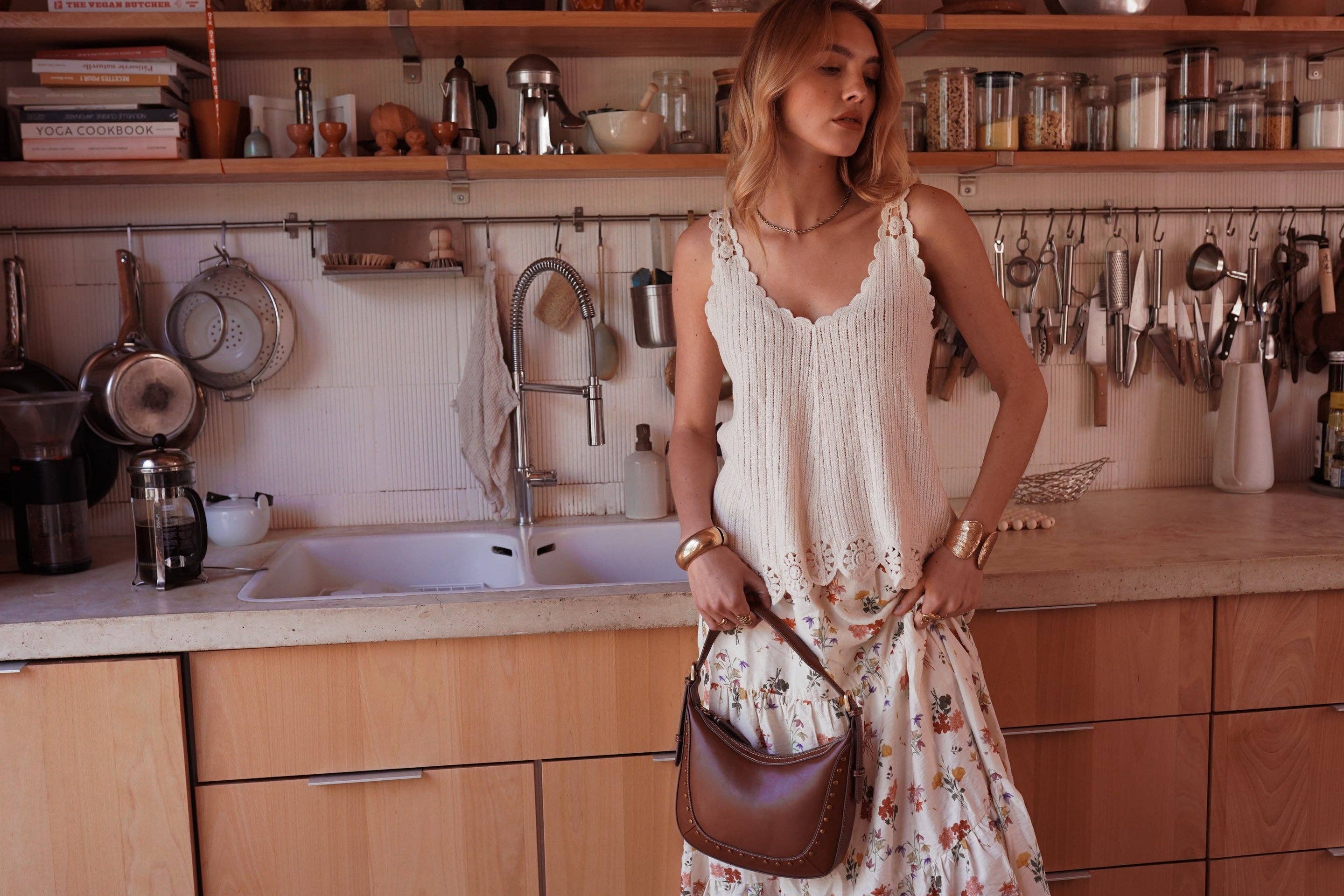 Topp Vésane: Beige Onesize