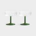 Load image into Gallery viewer, Coupe green set of 2
