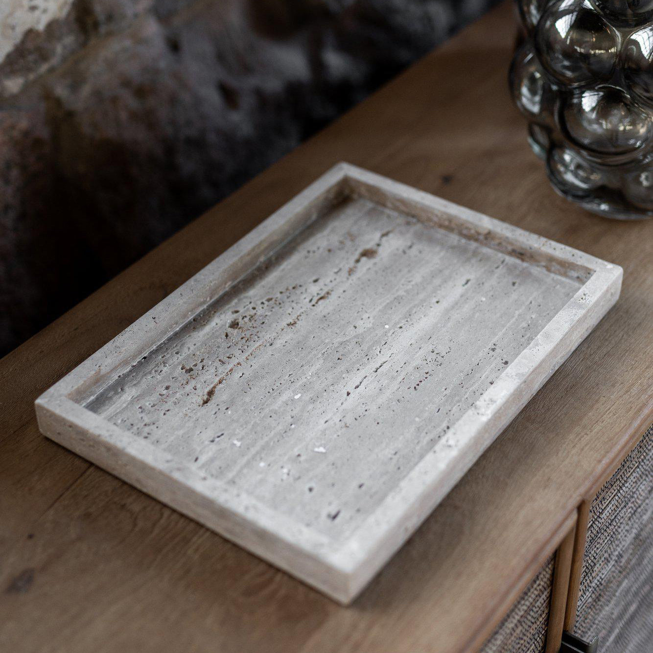 Marmorbricka i travertine