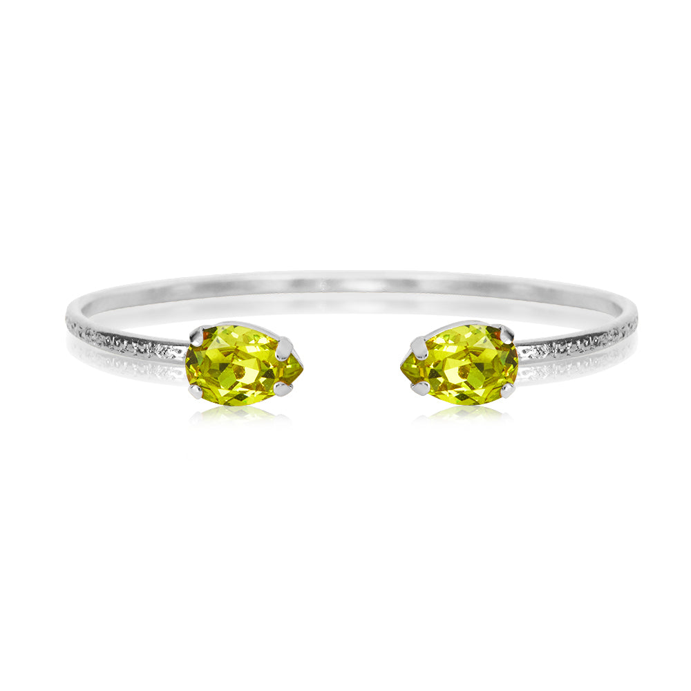 PETITE DROP BRACELET RHODIUM
CITRUS GREEN