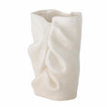 Load image into Gallery viewer, Fabric Vase, White, Stoneware
