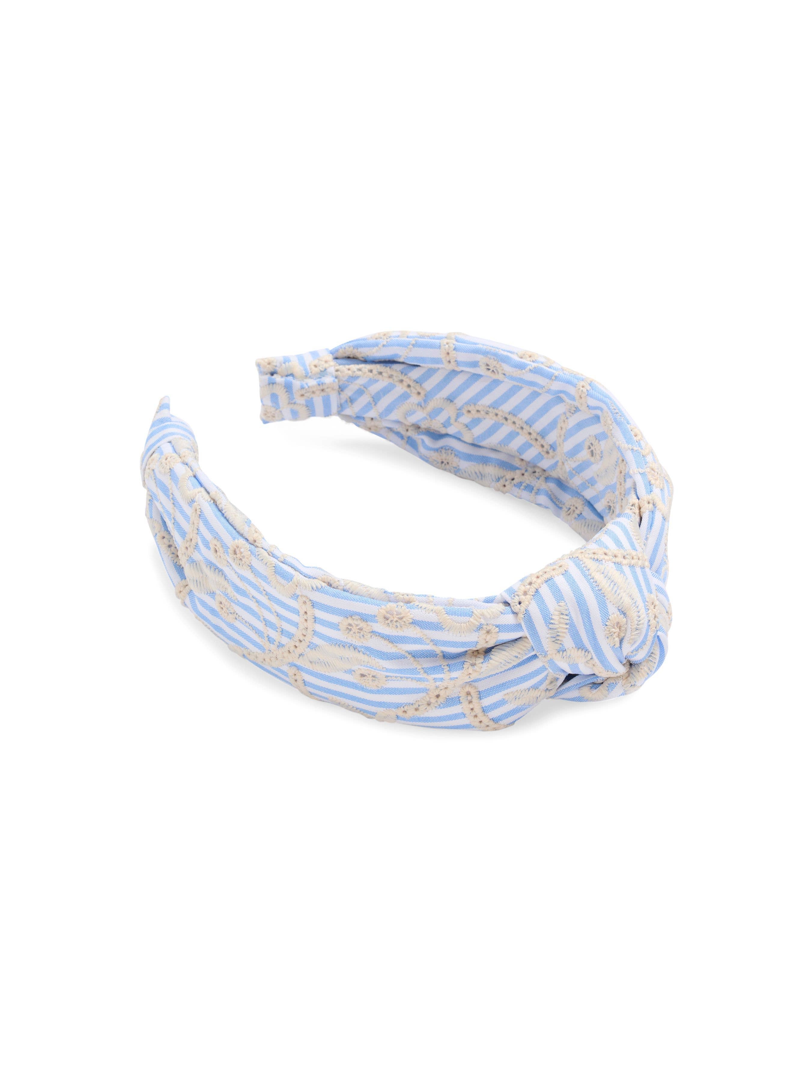 Randigt Diadem Blå/Beige