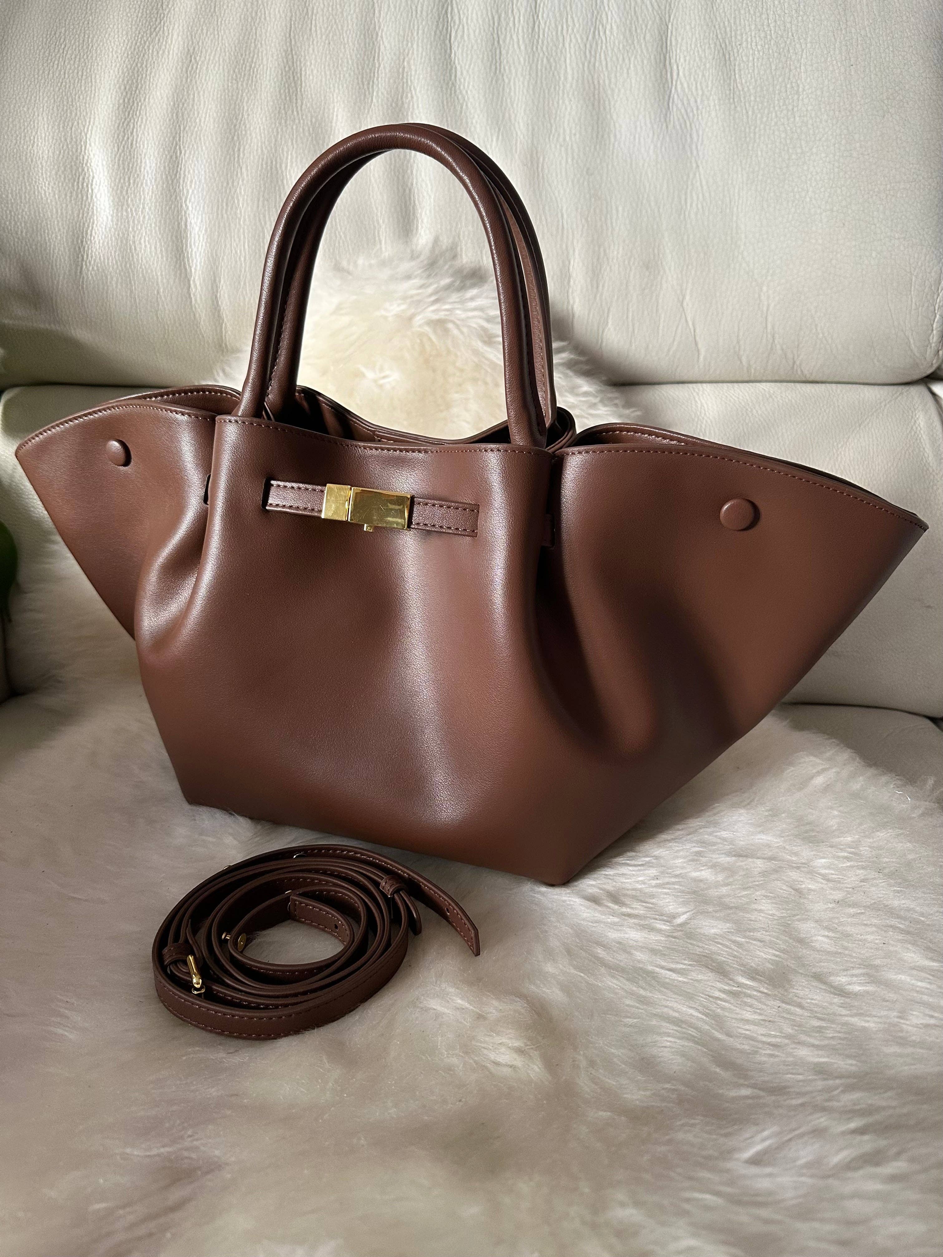 CHRISTIN- Äkta läder: Brun