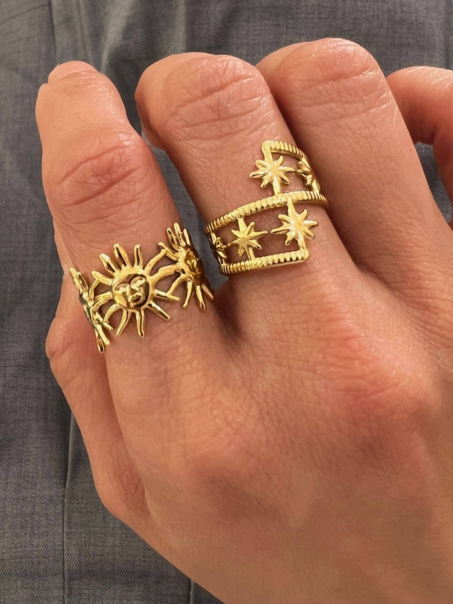 Justerbar ring i rostfritt stål, Vintergatan