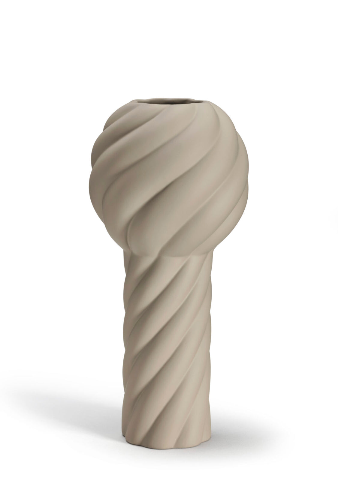 Twist Pillar Vase 34cm Sand