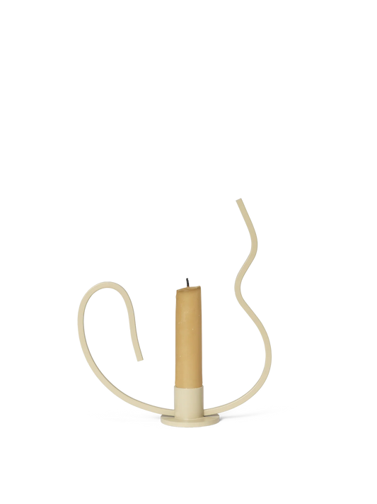 Valse Candle Holder - Low - Cashmere