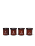 Load image into Gallery viewer, Scented Advent Candles - Set of 4 - Red Brown
