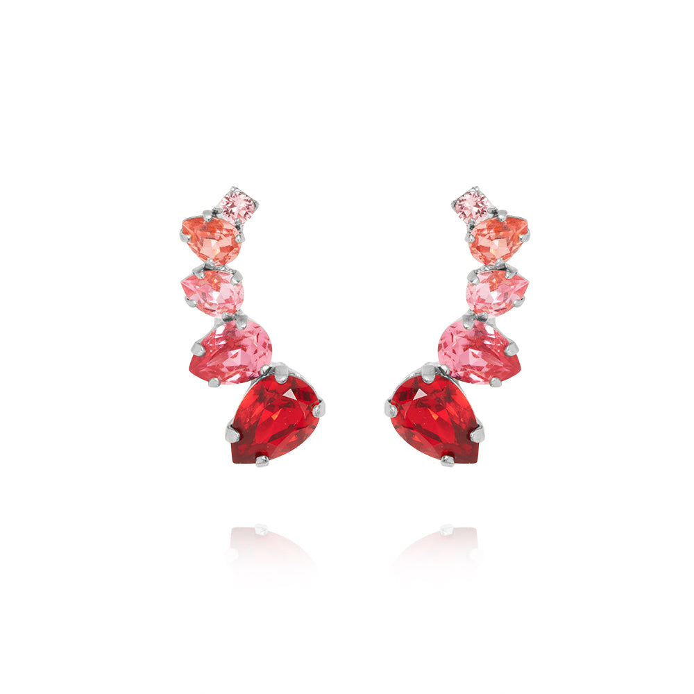 JULIE EARRINGS / SCARLET COMBO