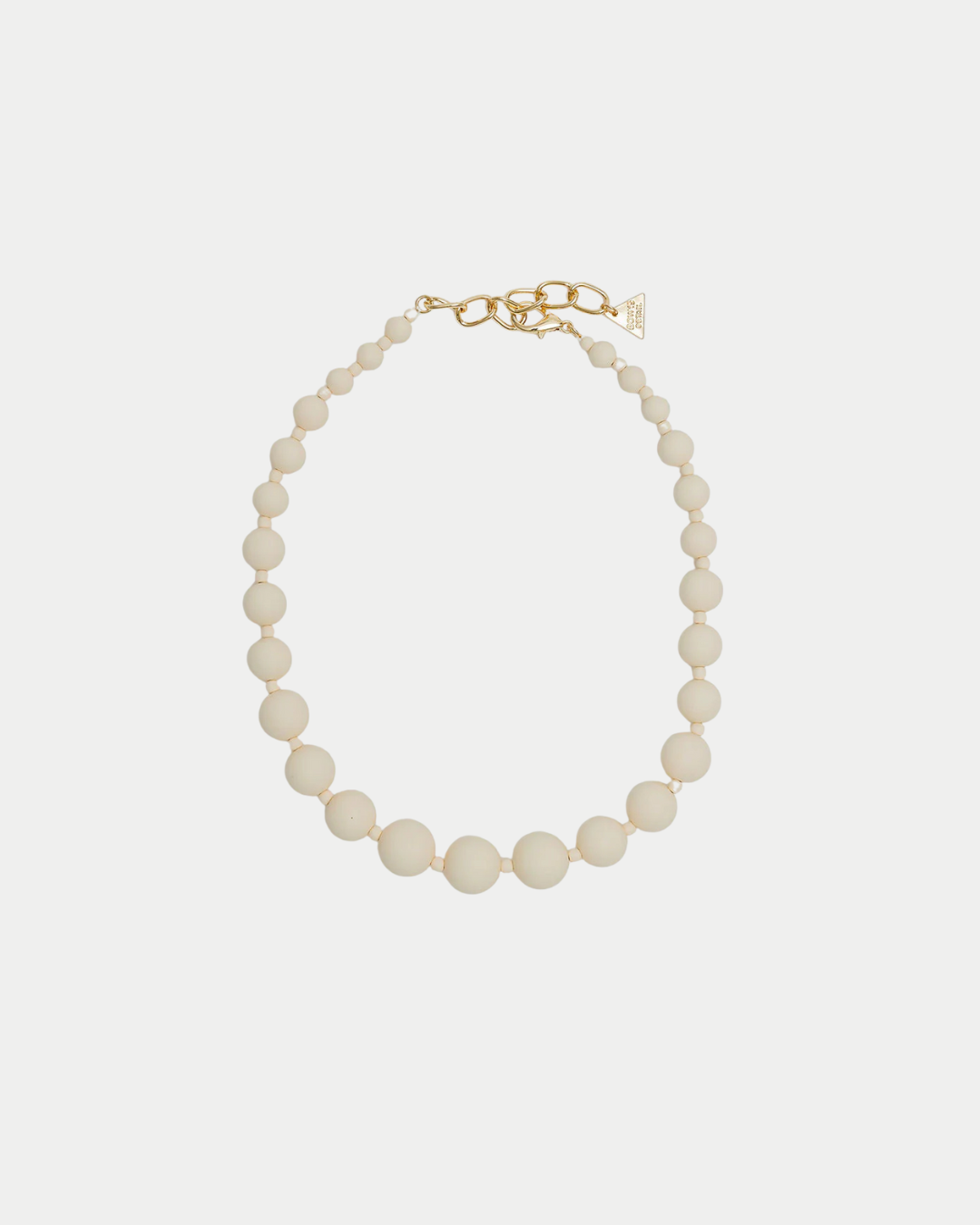 BIG BEAD NECKLACE Creme