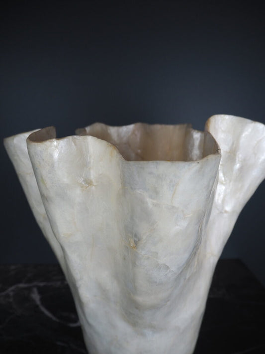 Shell capiz vase 30 cm