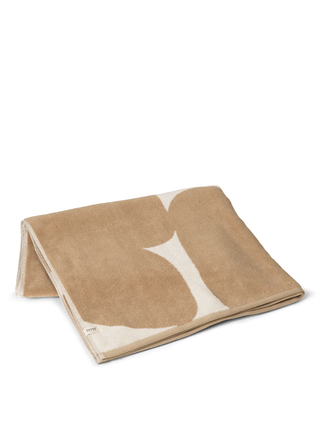 Ferm Living Ebb Beach Towel - Sand/Off- white