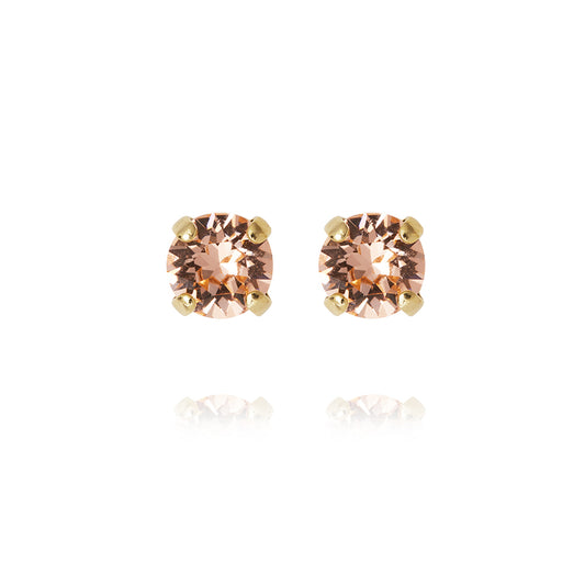 MINI STUD EARRINGSGOLD LIGHT PEACH