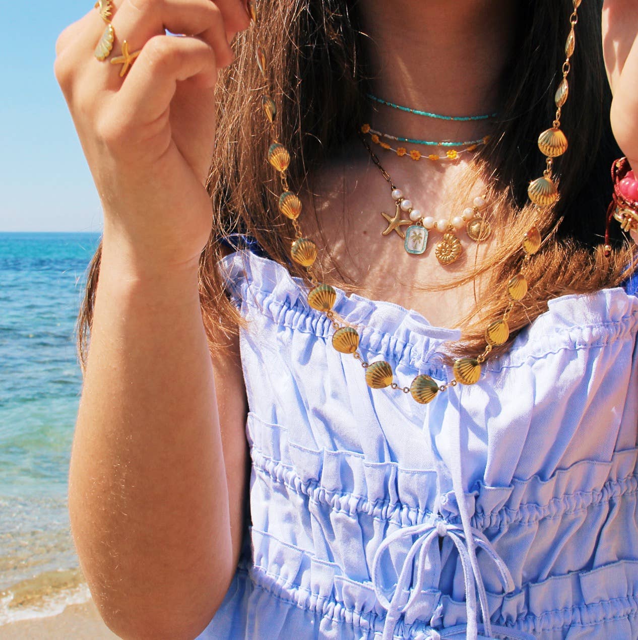 Shell halsband