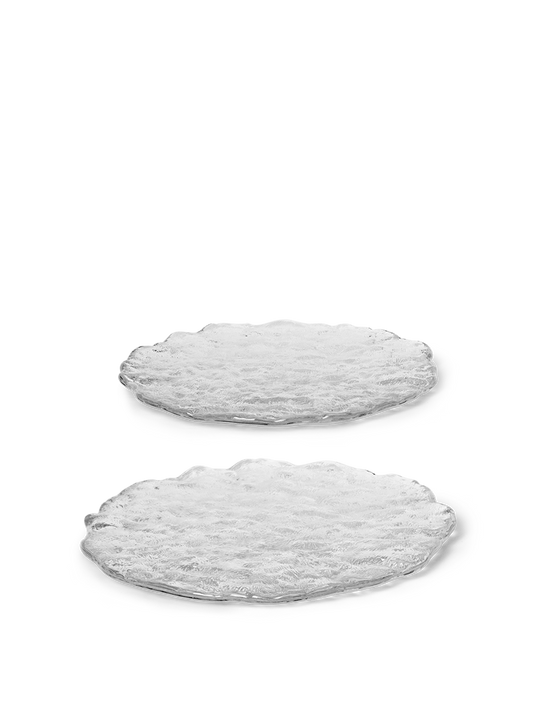 Momento Glass Stones - L - Set of 2 - Clear