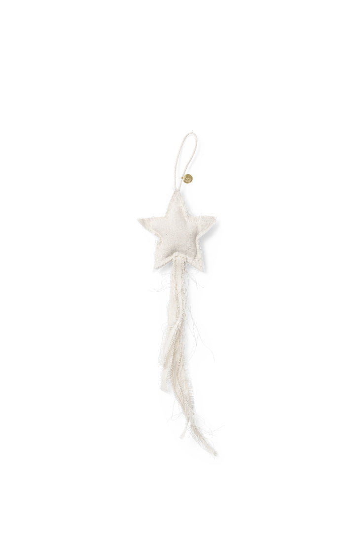 Vela Star Ornaments - Set of 4 - Natural