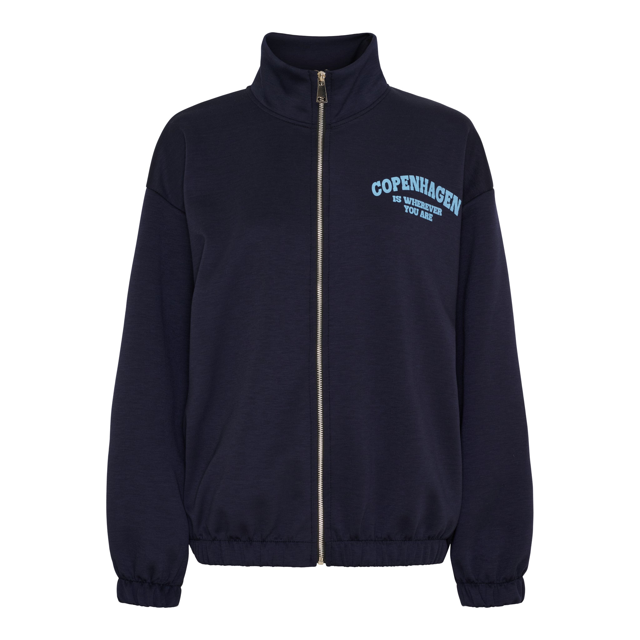 MdcNete Copenhagen Cardigan w ZIP Marine/Blå