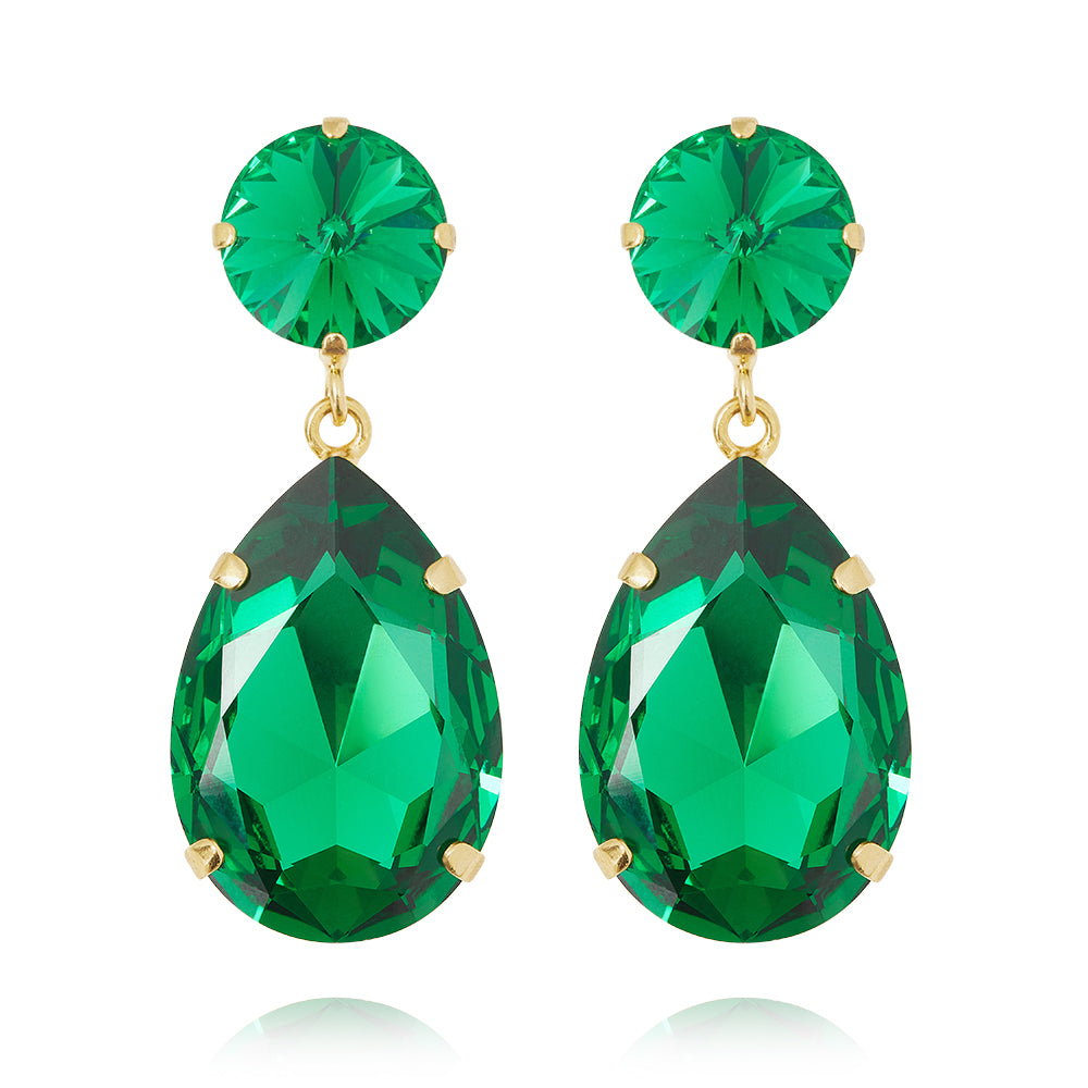 PERFECT DROP EARRINGS / MAJESTIC GREEN