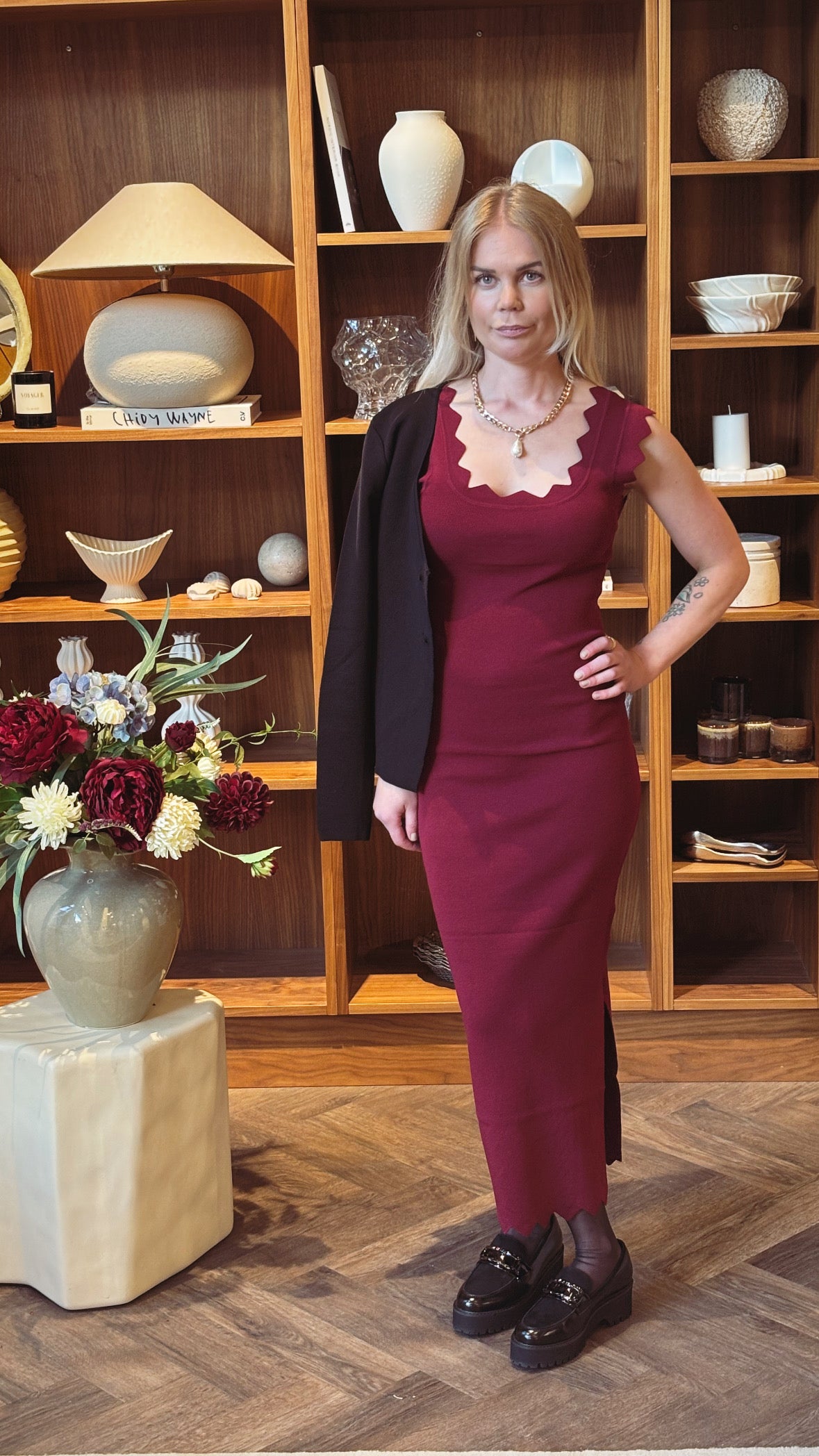 Kayla dress Burgundy – Enchanté inredning & design AB