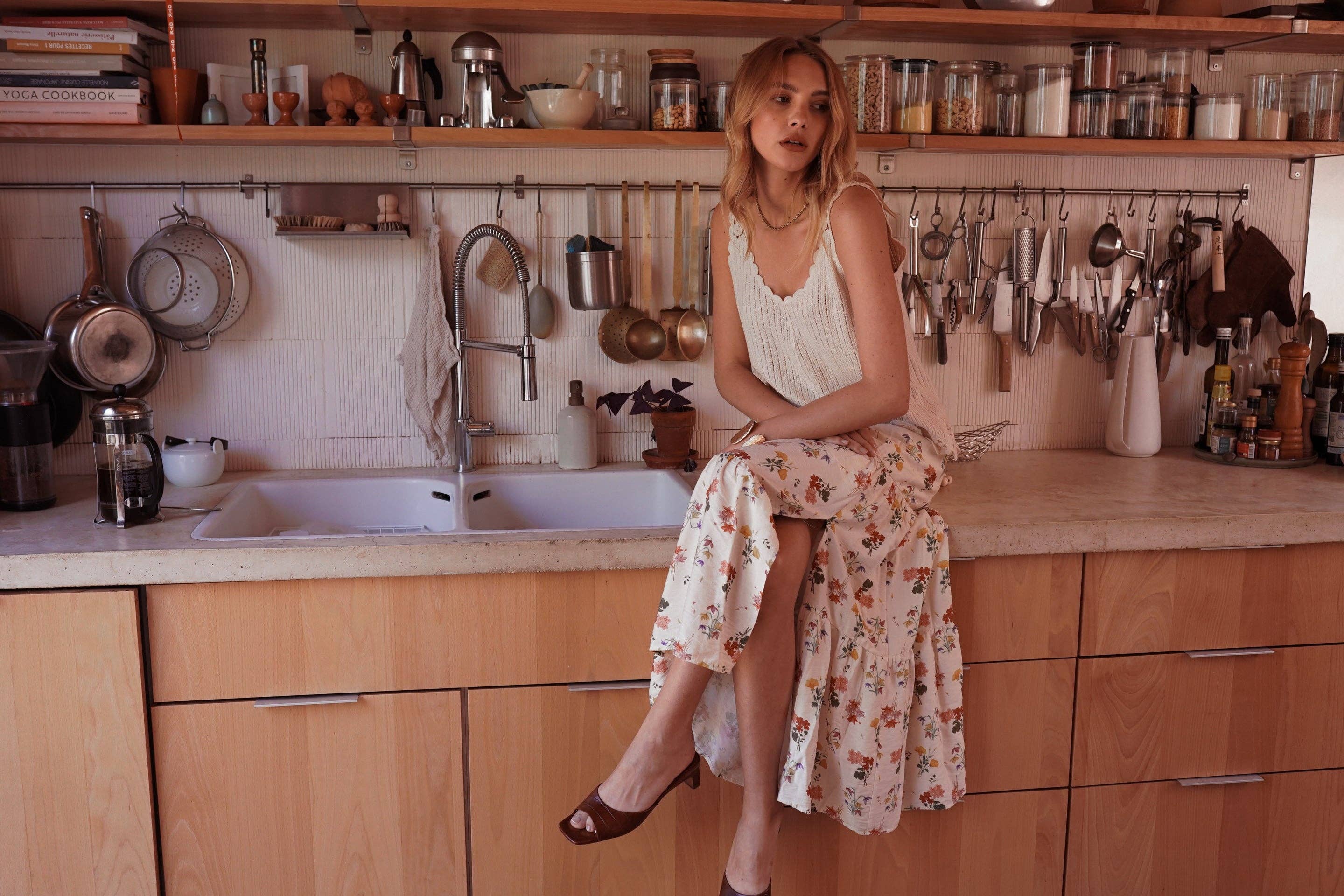 Topp Vésane: Beige Onesize