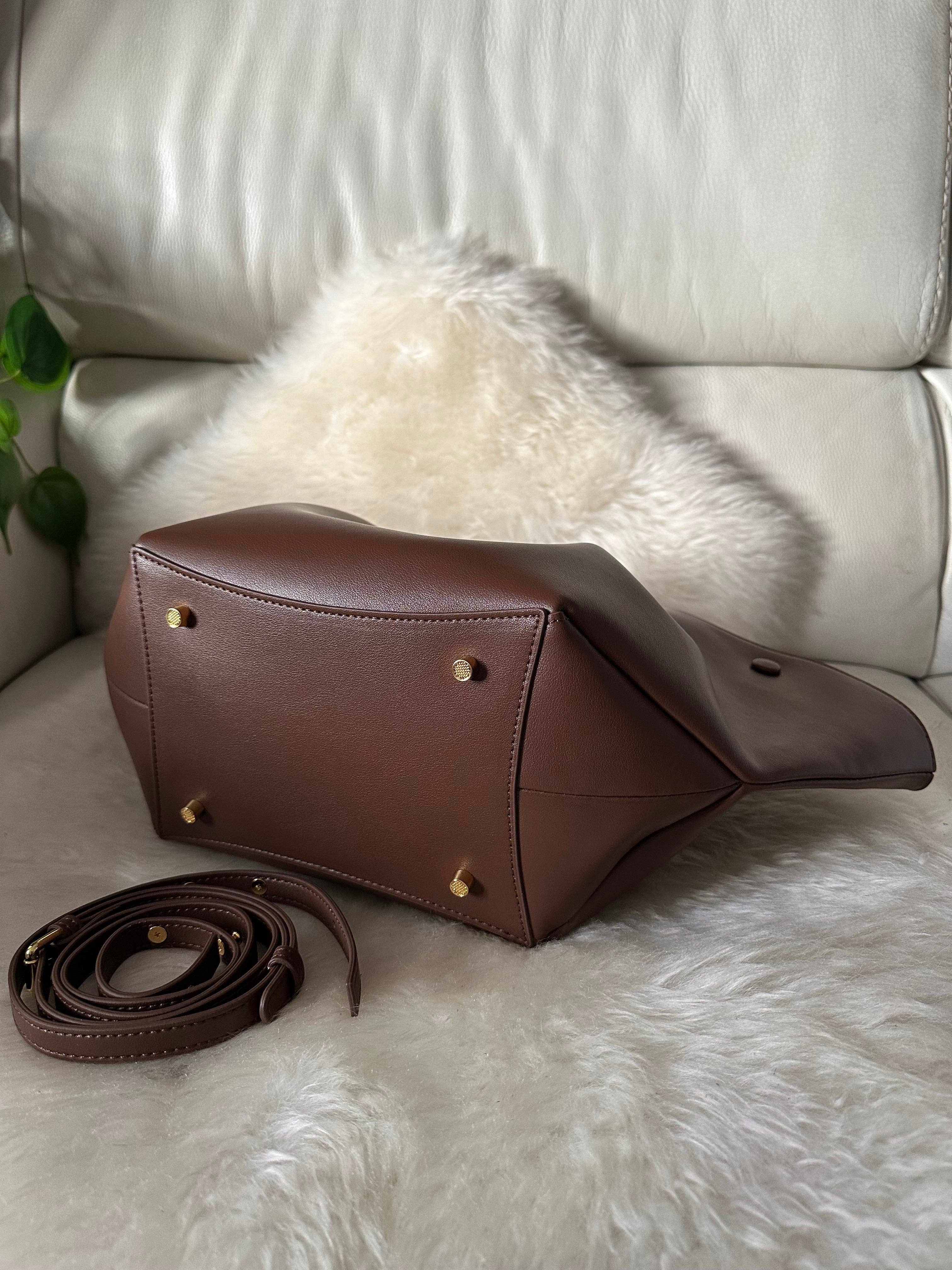 CHRISTIN- Äkta läder: Brun