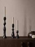 Load image into Gallery viewer, Ferm Living Gale Candle Holder - H25 - Blackened Aluminium
