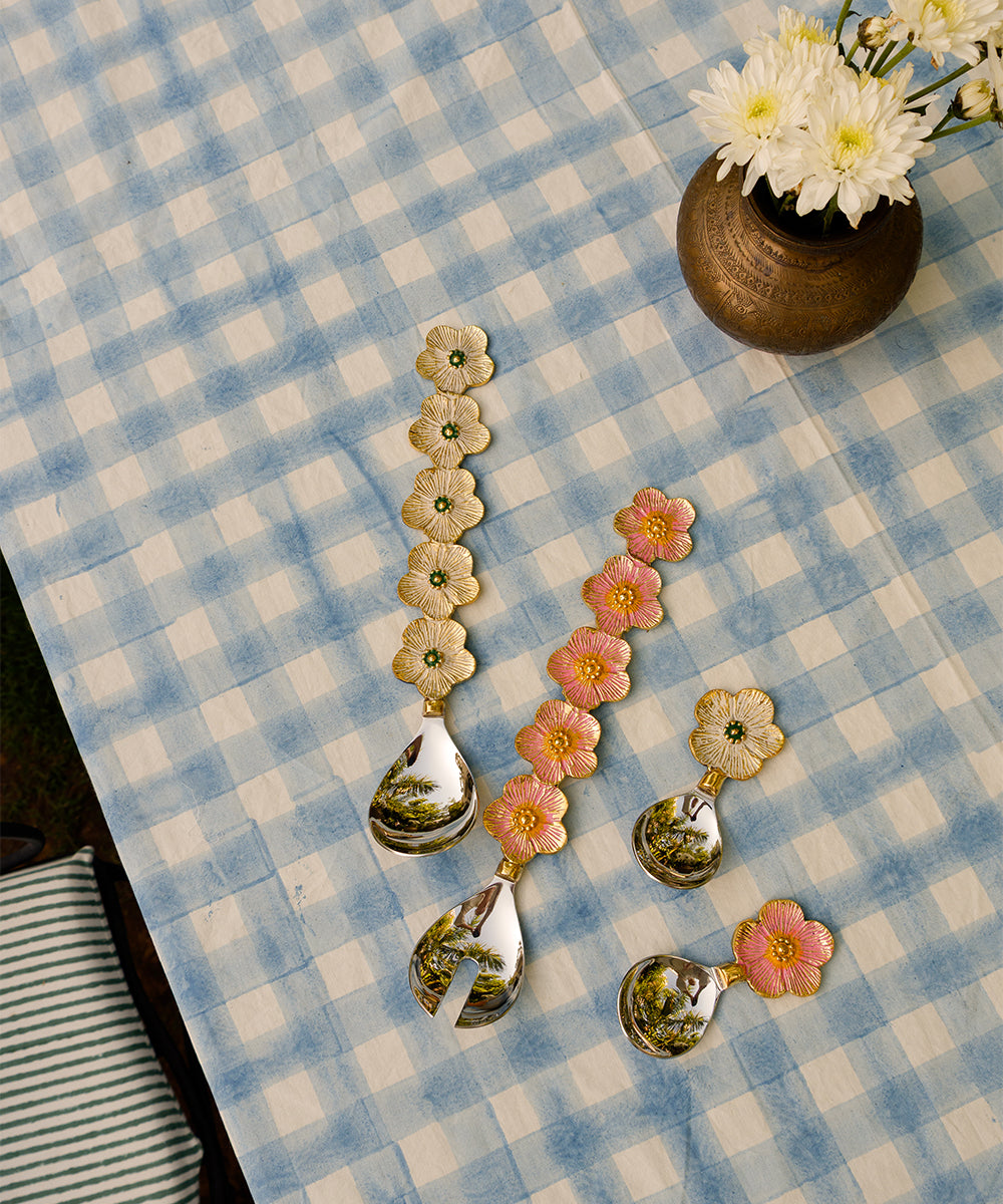 Faye Flower Salad Server Set in Giftbox