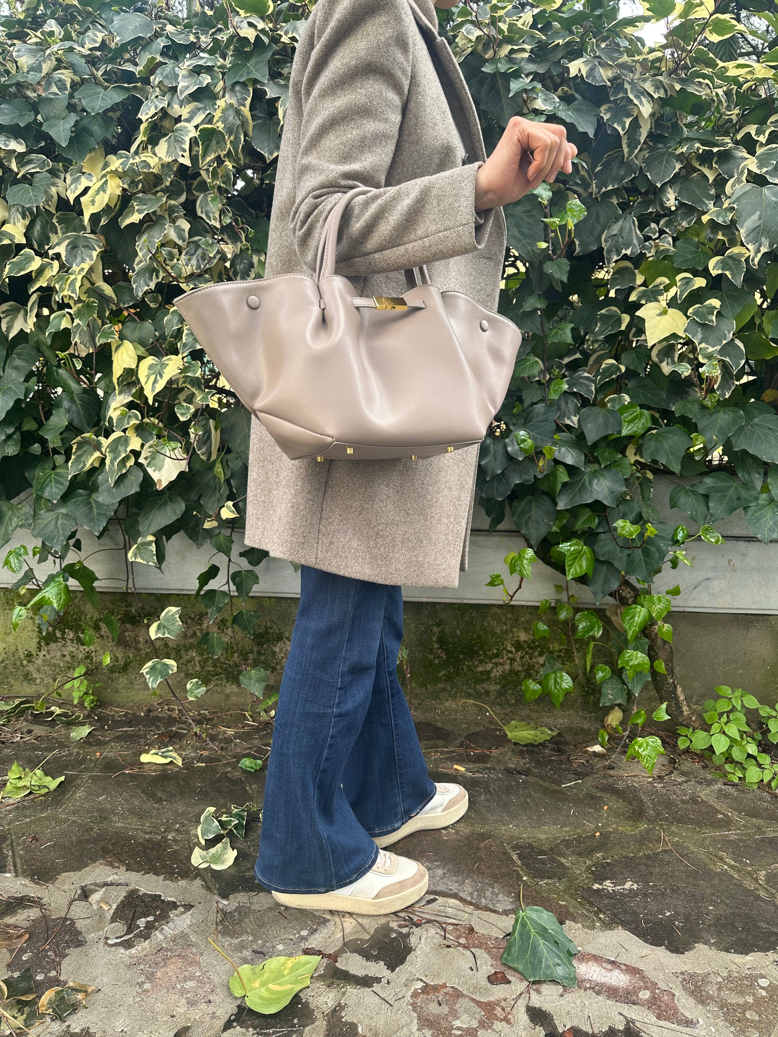 CHRISTIN- Äkta läder: Brun