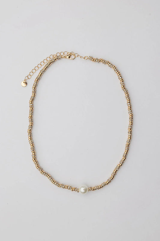 Glow Short Necklace Gold