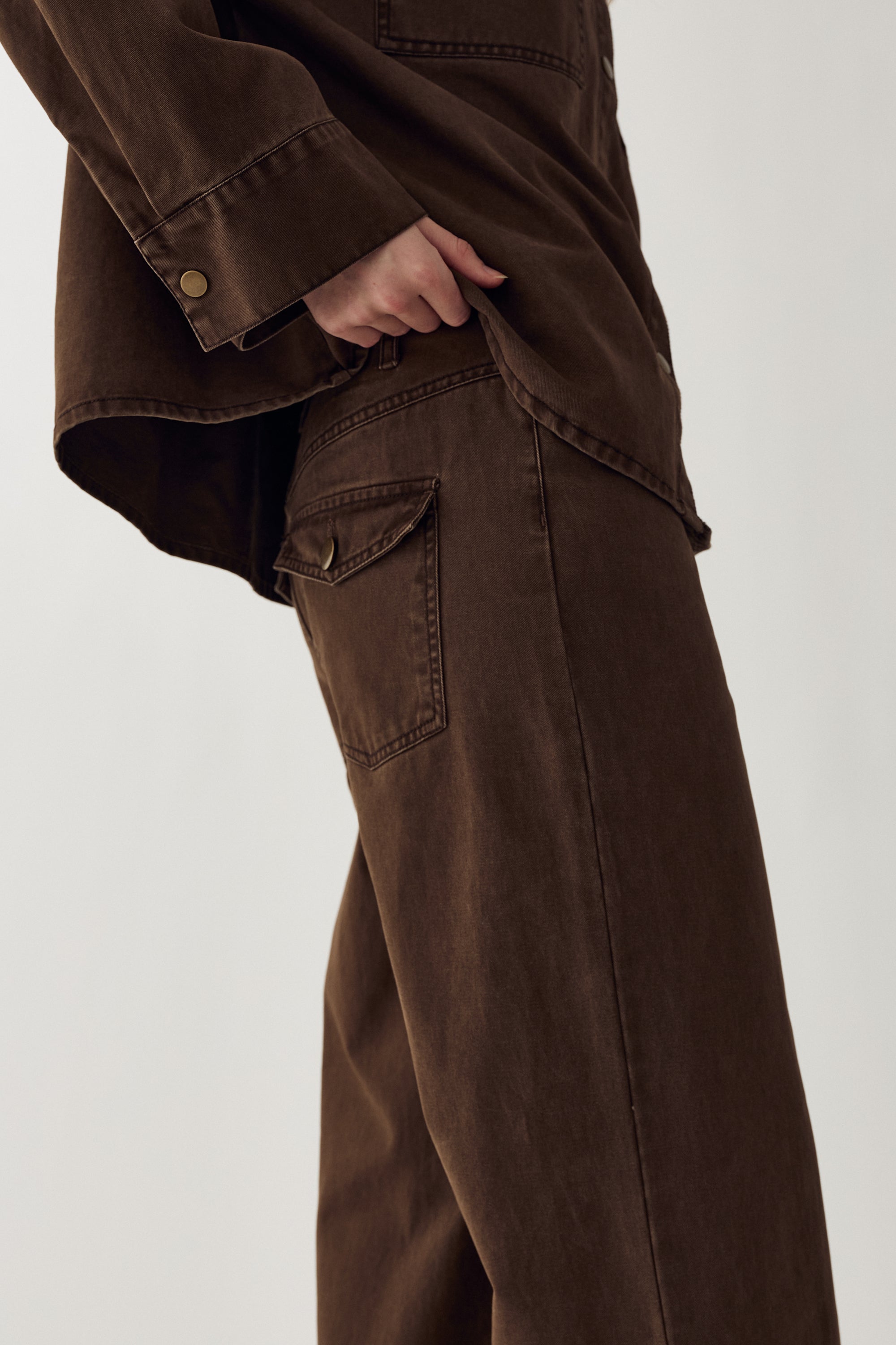 N-Maribella MW Pants Cocoa Brown