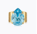 Load image into Gallery viewer, CLASSIC DROP RING AQUAMARINE
