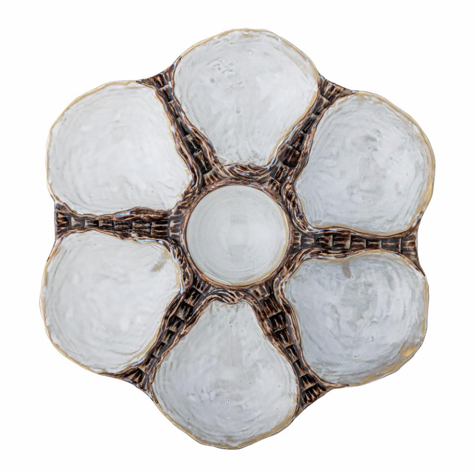 Maro Tray, Grey, Stoneware