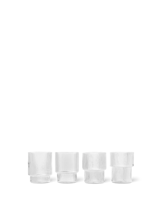 Ripple Glasses - Set of 4 - Clear
