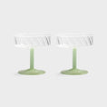 Load image into Gallery viewer, Coupe light green set of 2
