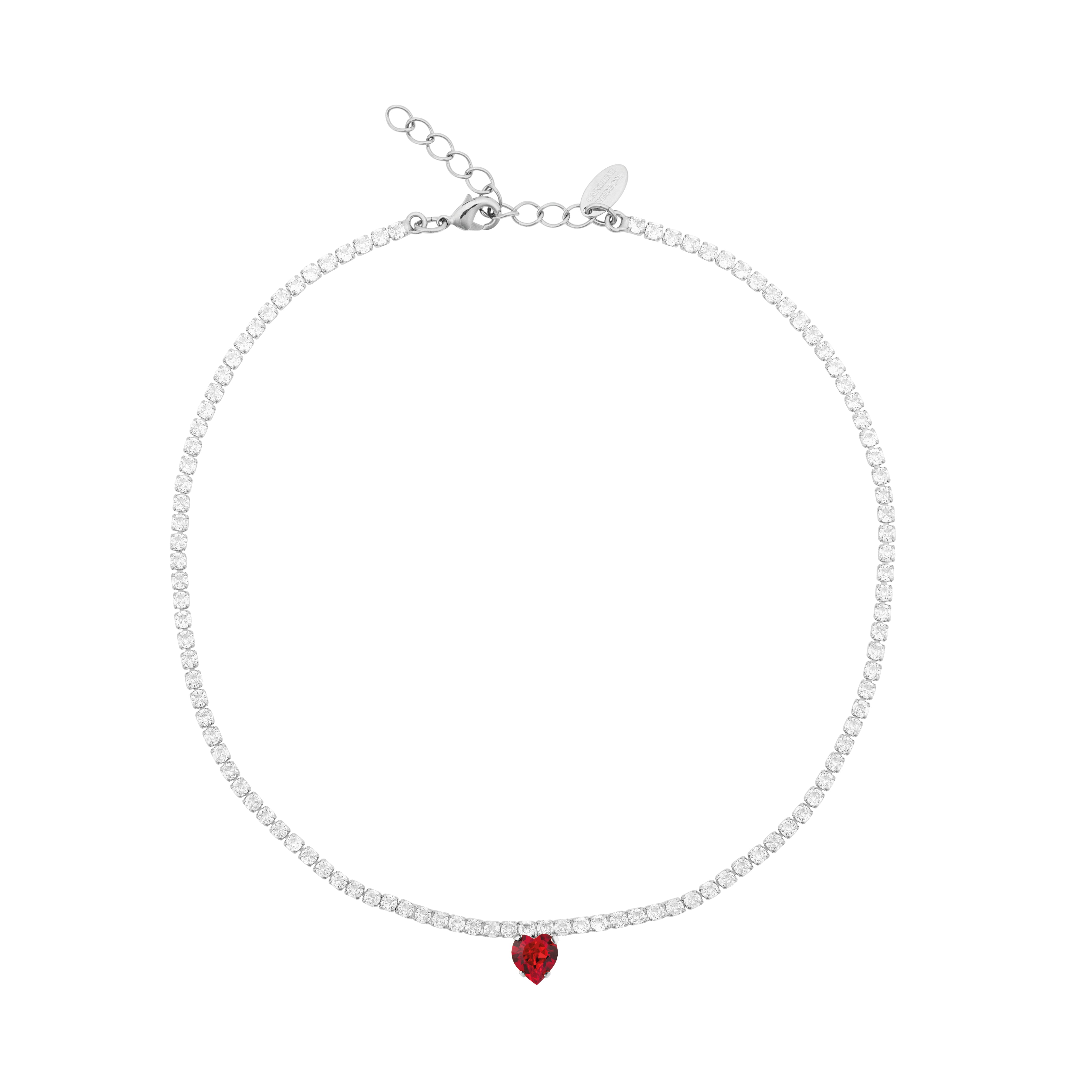 LOVE EDIT NECKLACE / CRYSTAL / LIGHT SIAM