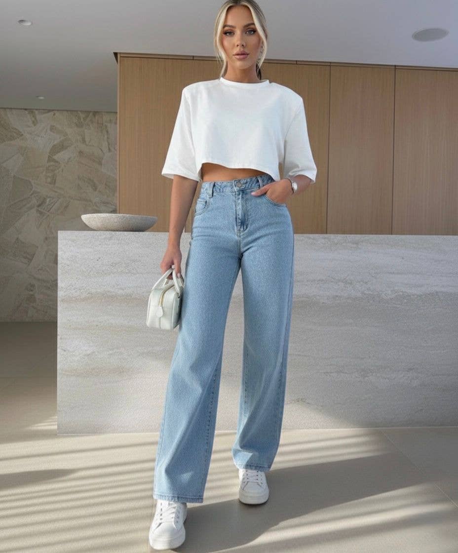 Minny jeans ljusblå