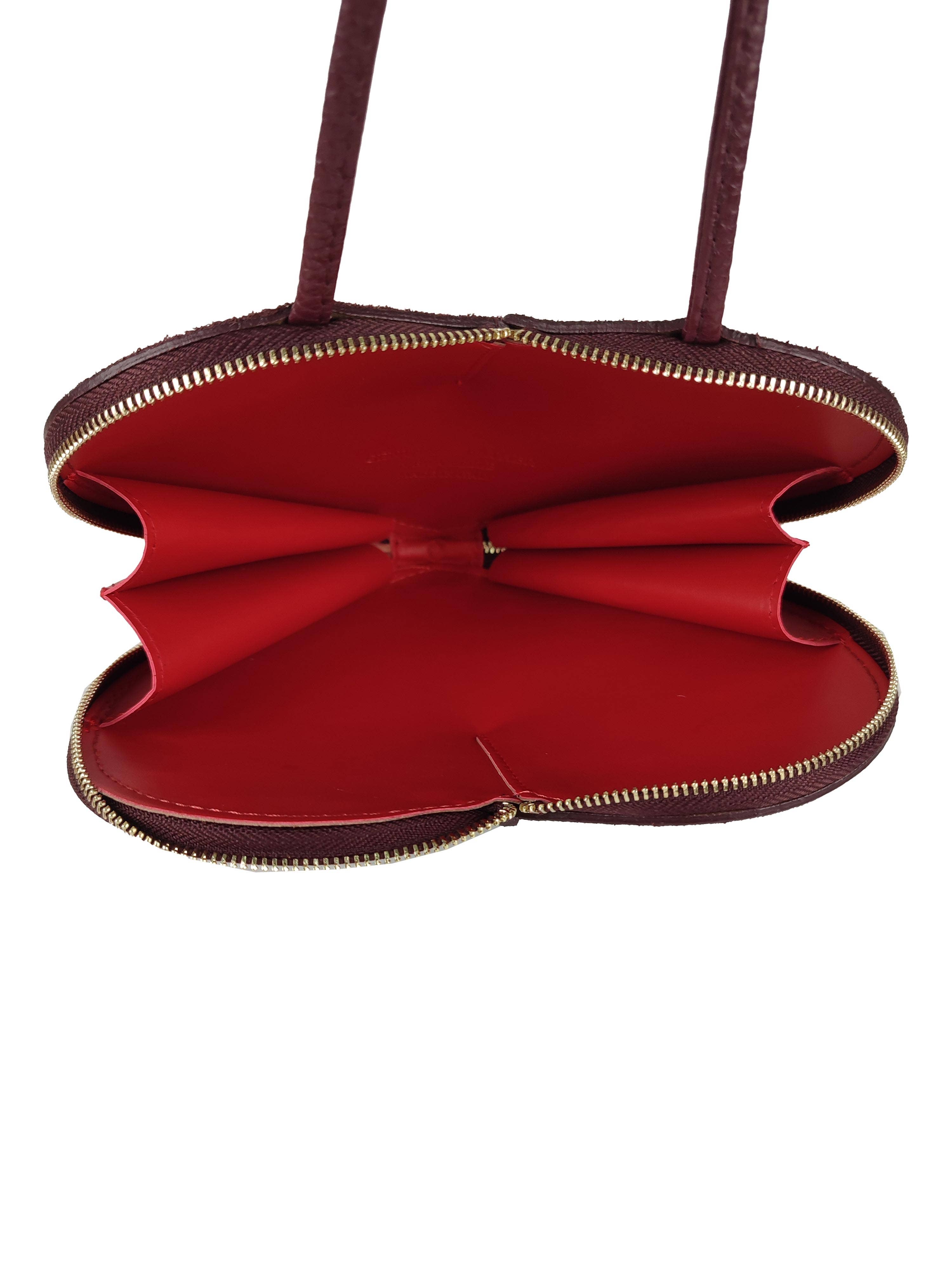 Love mockaväska med nitar : Bourgogne