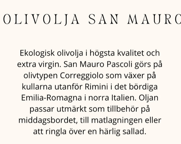 Gridelli San Mauro Pascoli olivolja 500 ml