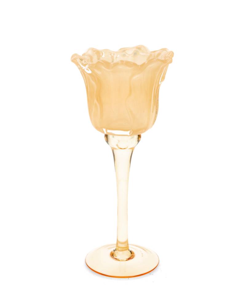 Ljuslykta Blomma gul 23cm