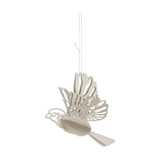 Paper bird dekorationshänge sand