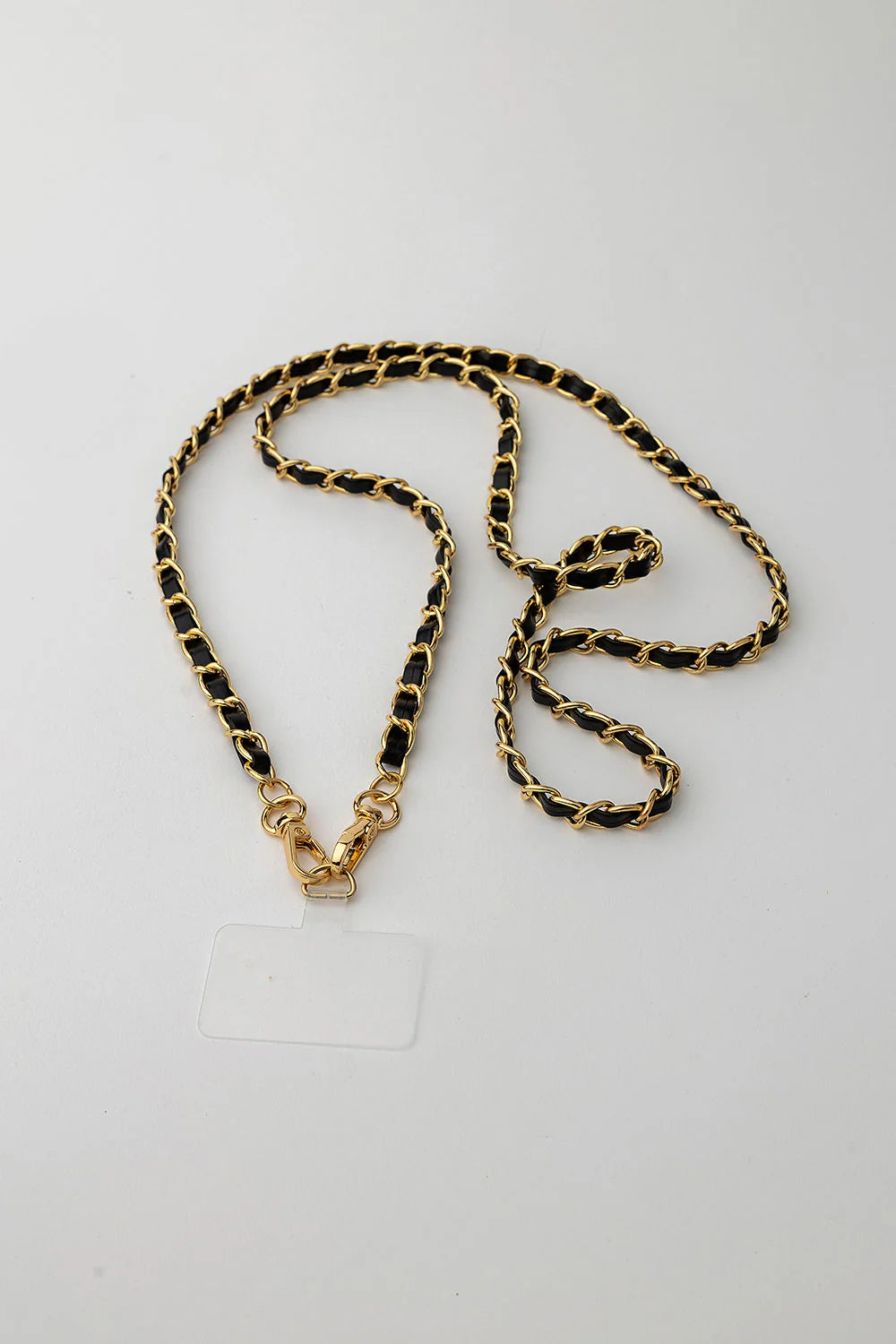 CLAIRE PHONE STRAP BLACK W GOLD