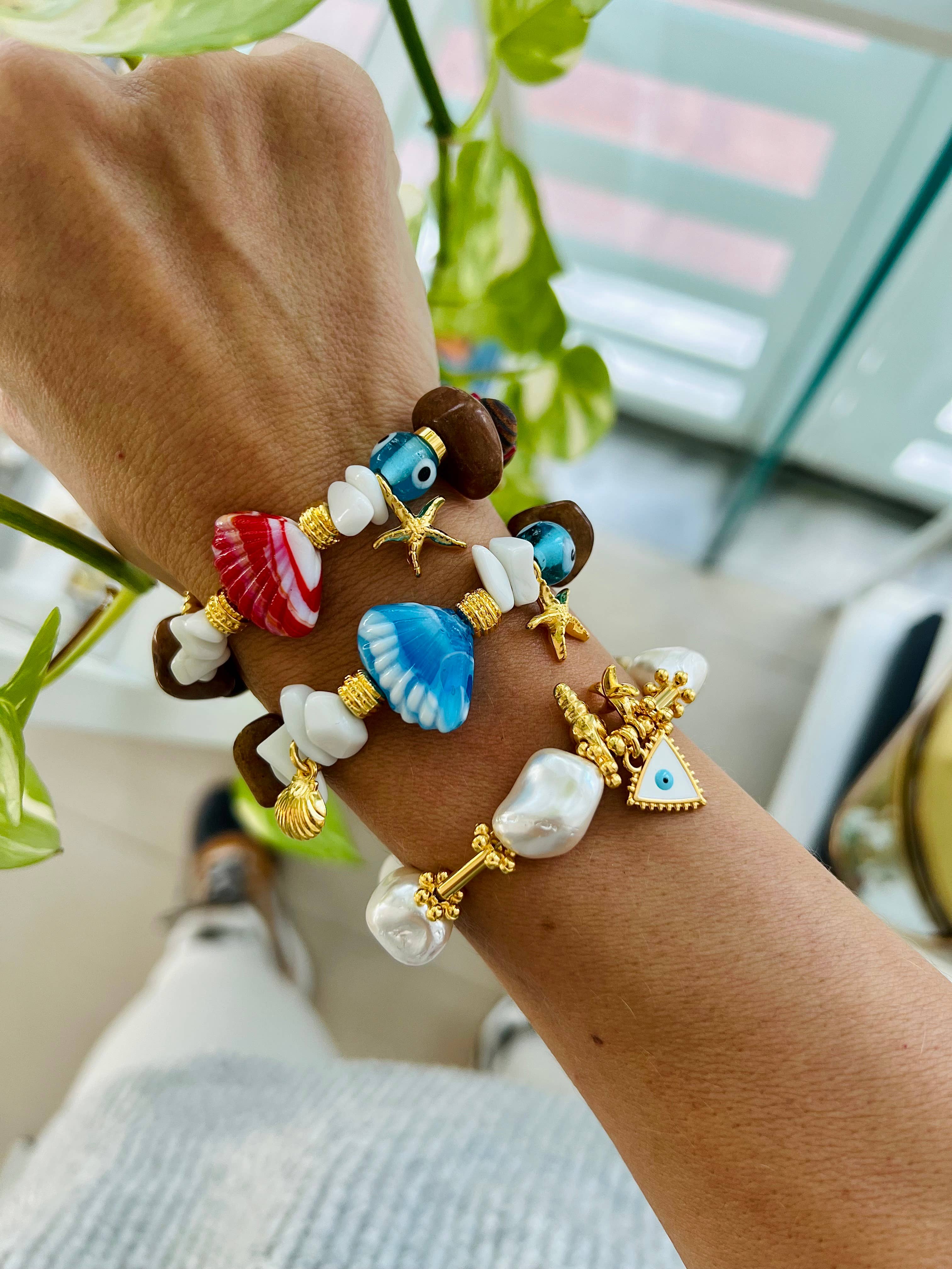 Pärlarmband med med öga