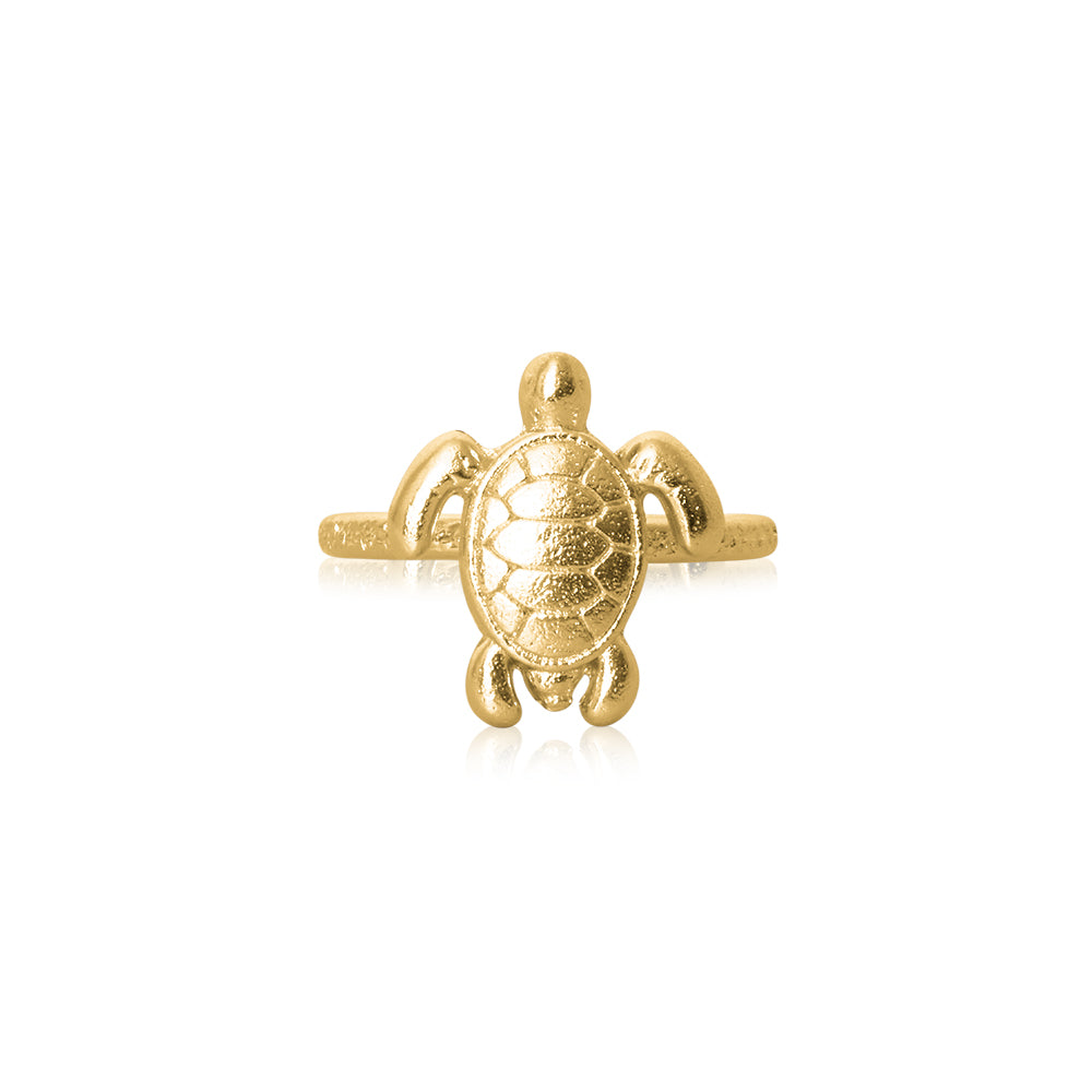 TURTLE RING GOLD GOLD
