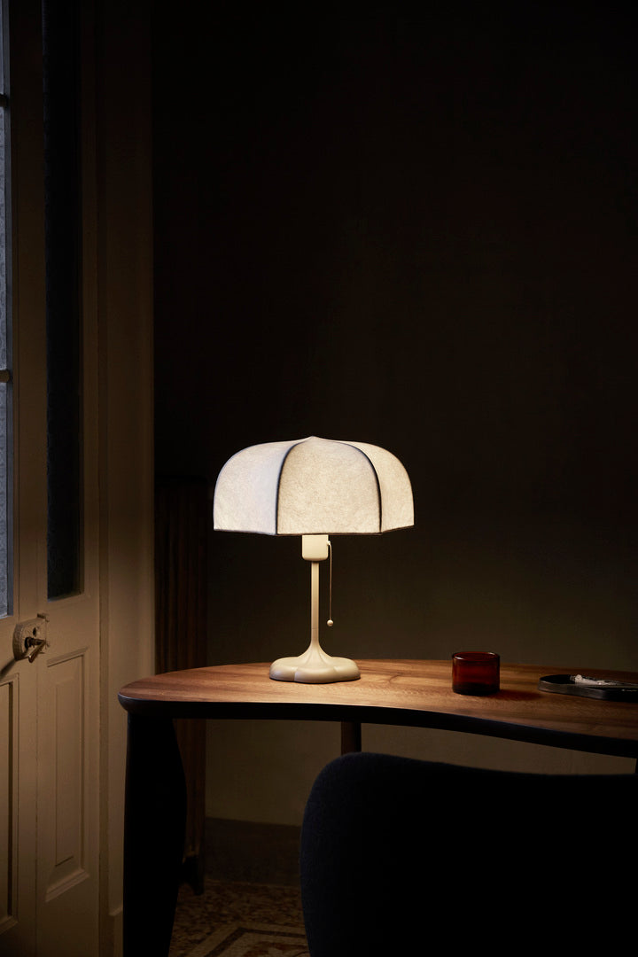 Poem Table Lamp - White/Cashmere
